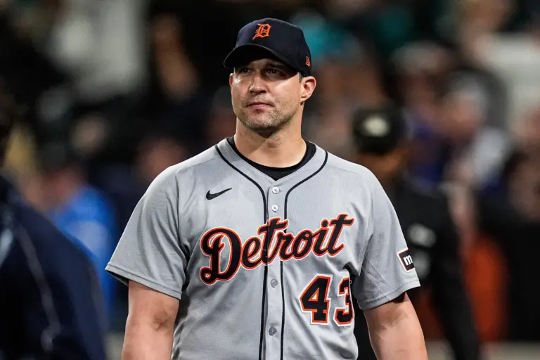 Pitcher Tommy Kahnle walks off the field after the 3-2 loss to the Mariners.