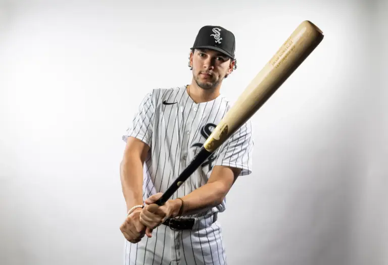White Sox infield prospect Jacob Gonzalez poses for a portrait during photo day at Camelback Ranch.