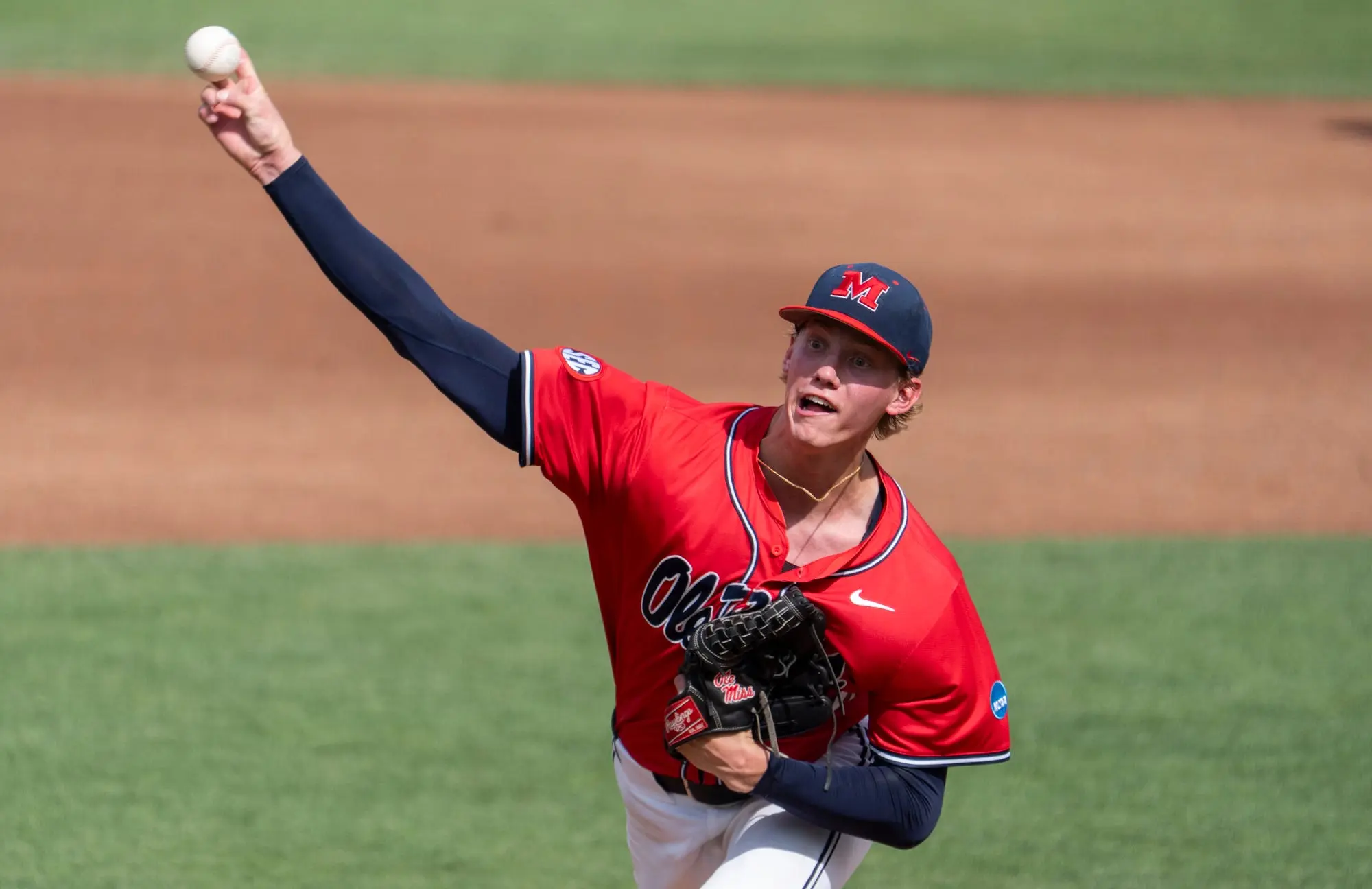 Taylor Rabe continues to build a case for the MLB Draft the deeper Ole Miss goes in the College World Series.