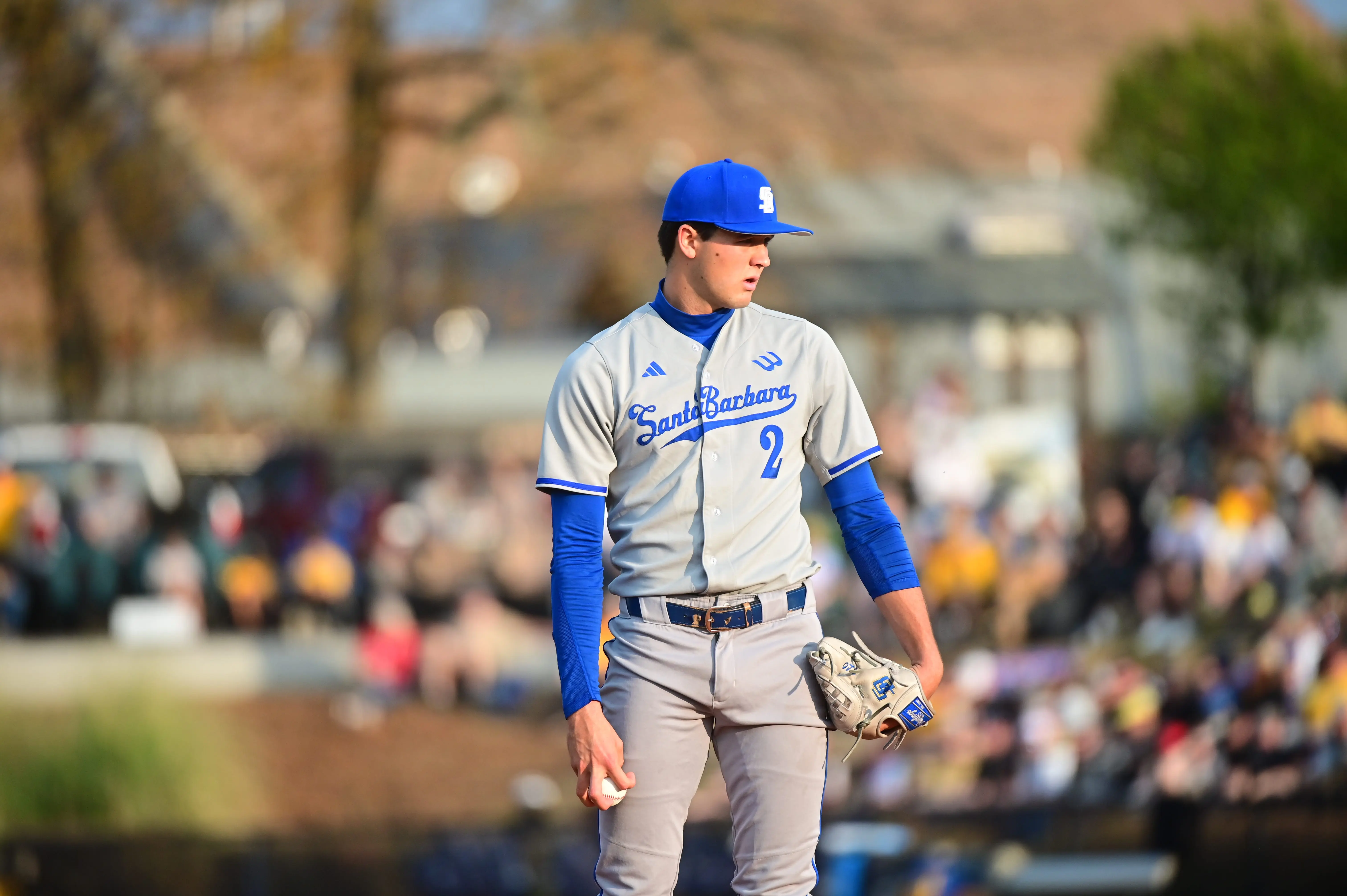 UC Santa Barbara Gauchos right-handed pitcher Jackson Flora (2) pitches during the game against the Southern Miss Golden Eagles at Pete Taylor Park in Hattiesburg, Miss.