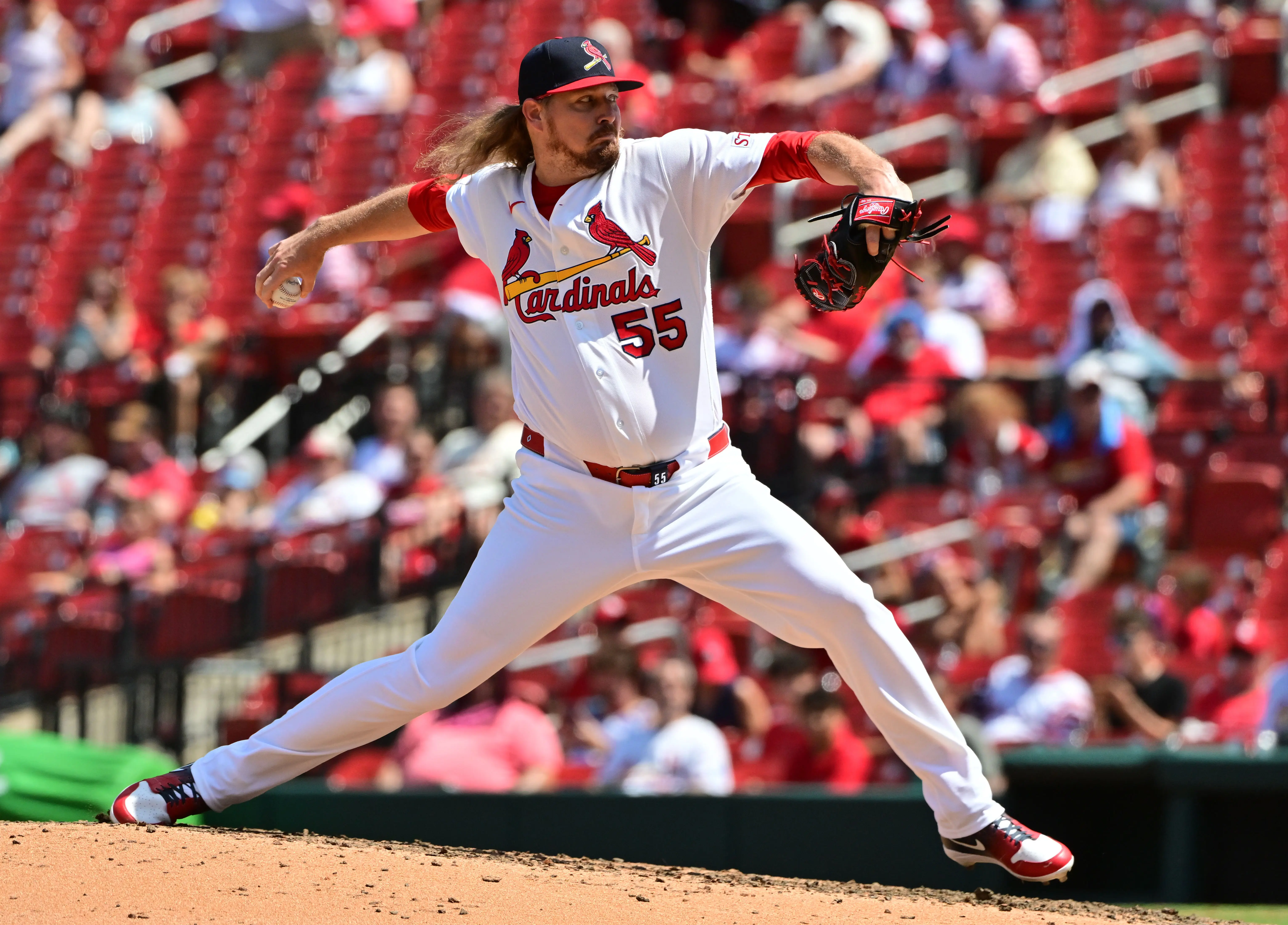 Ryne Stanek was part of a hit-and-miss middle relief this past week. The middle relief's performance was certainly one of the Cardinals' standouts of the week.