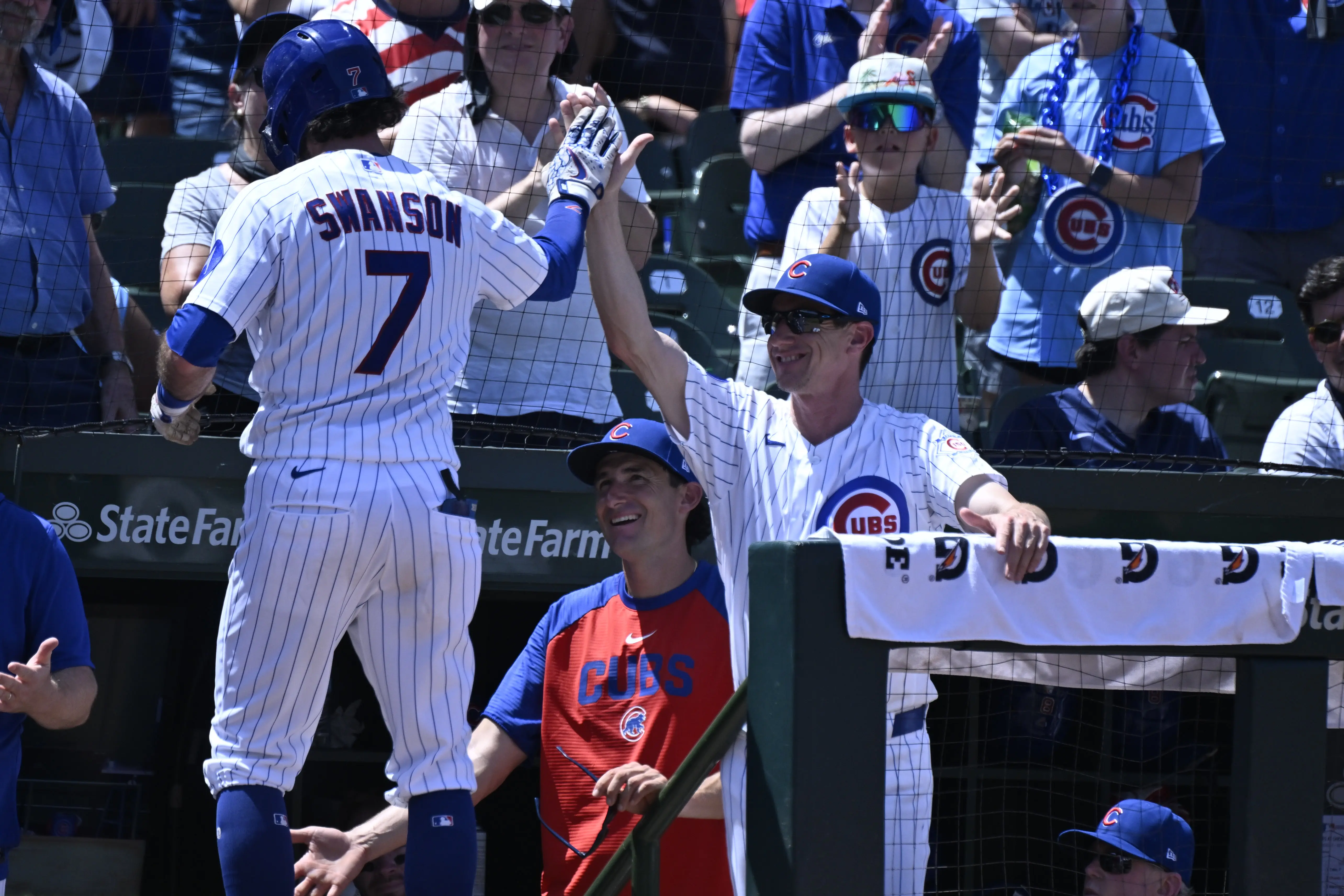 The Chicago Cubs' hitting is heating up at the right time.