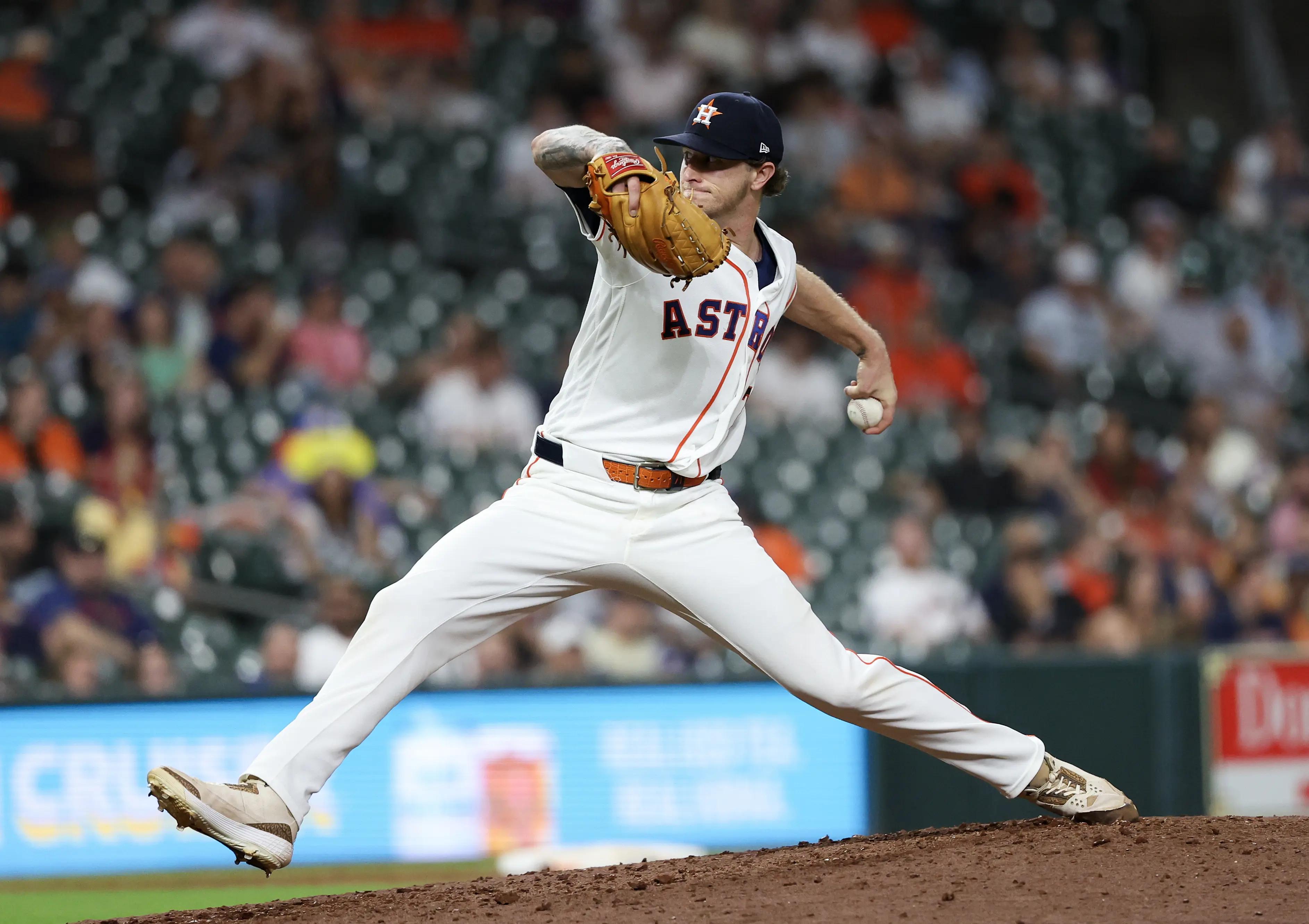 The Houston Astros would be smart to sell at the deadline and closer Josh Hader could be one of their top trade pieces. Pictured is closer Josh Hader pitching vs the Miami Marlins.