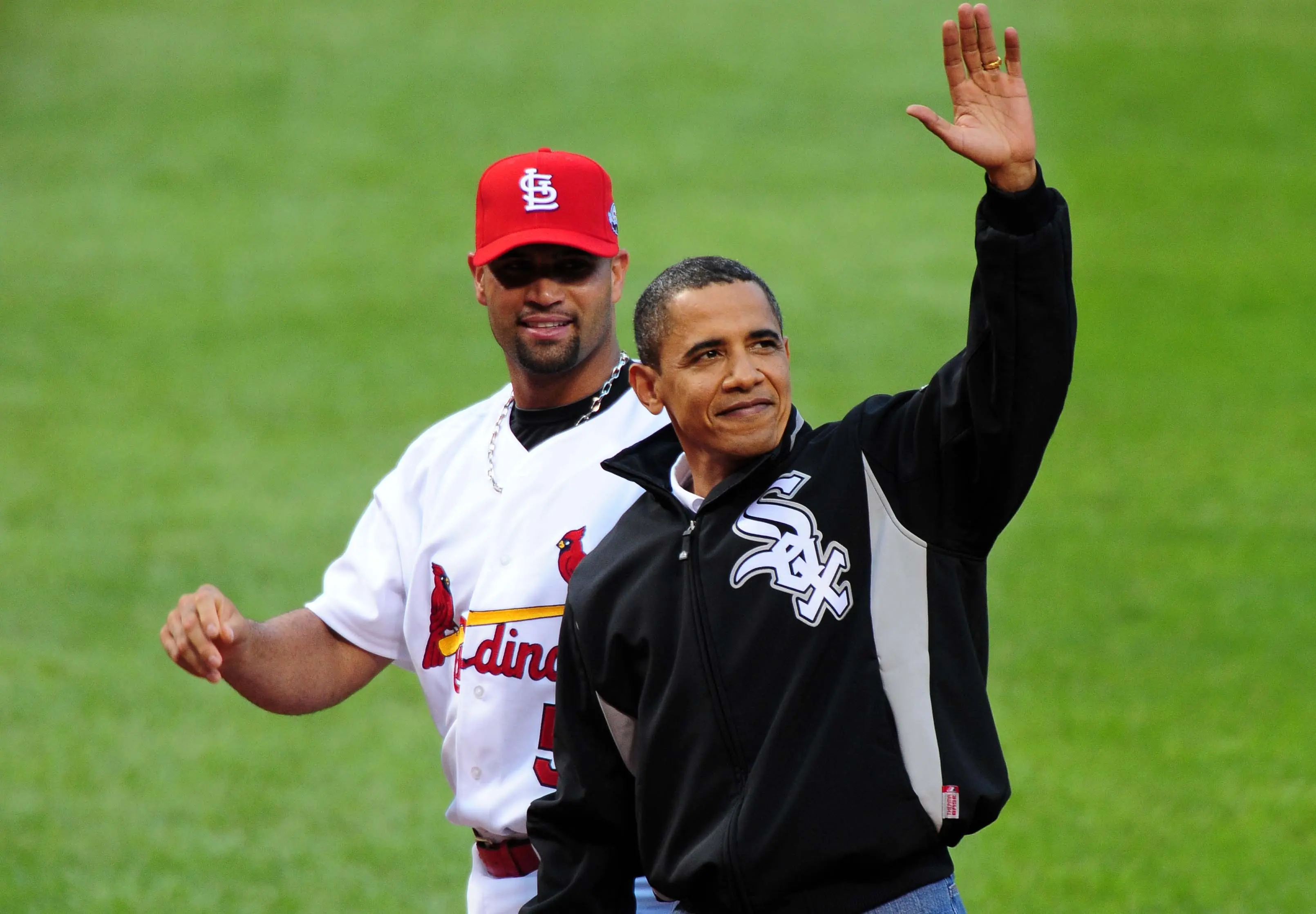 President Barack Obama threw out the first pitch at the 2009 All-Star Game at Busch III. 