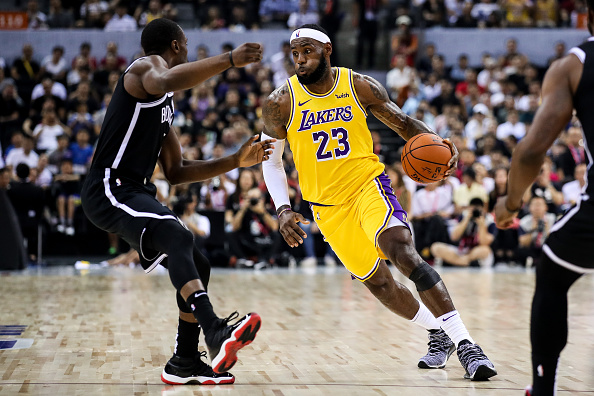 Lebron James of the Cleveland Cavaliers is in Paris at the Grand News  Photo - Getty Images