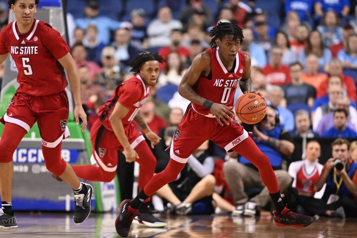 Terquavion Smith leads NC State to a possible cinderella run in the March Madness bracket.