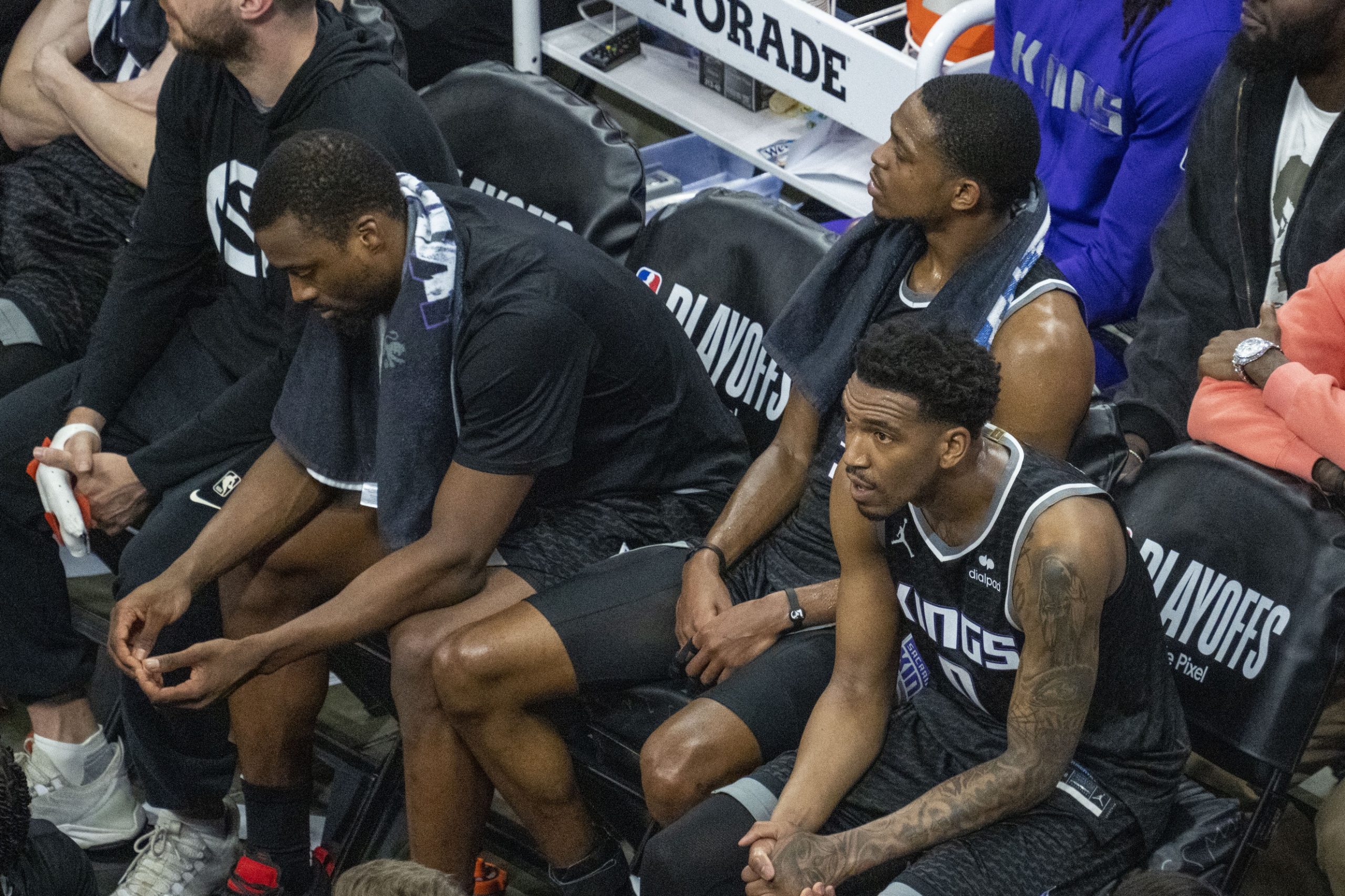 Malik Monk, De'Aaron Fox, and Harrison Barnes, Sacramento Kings