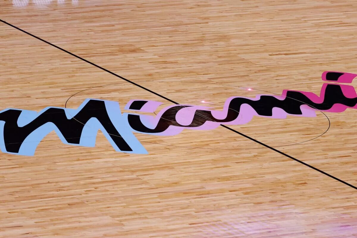 Miami Heat center court