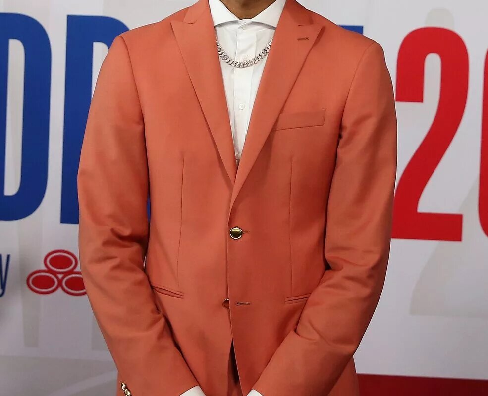 Jun 22, 2023; Brooklyn, NY, USA; Noah Clowney (Alabama) arrives for the first round of the 2023 NBA Draft at Barclays Arena. Mandatory Credit: Wendell Cruz-USA TODAY Sports