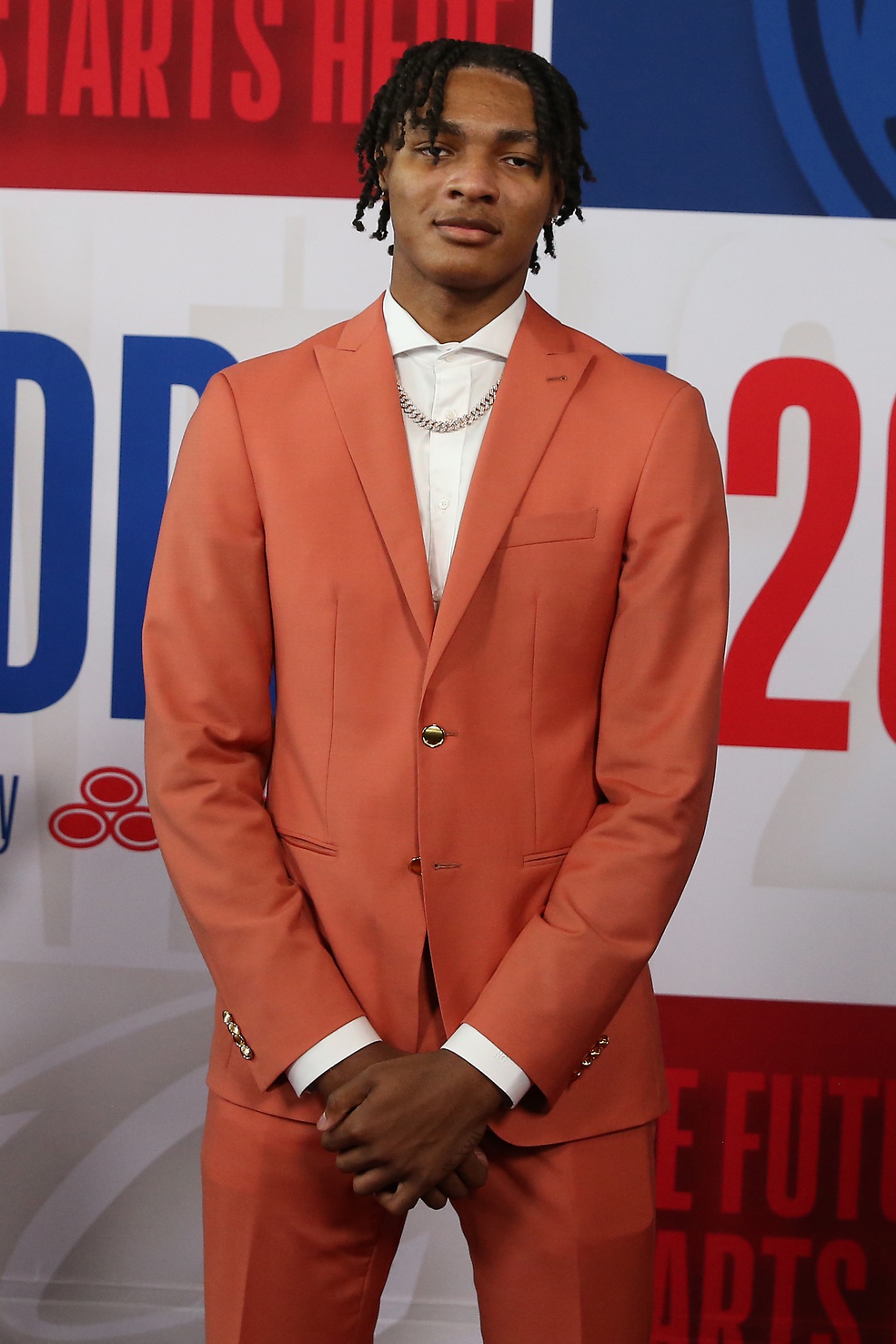 Jun 22, 2023; Brooklyn, NY, USA; Noah Clowney (Alabama) arrives for the first round of the 2023 NBA Draft at Barclays Arena. Mandatory Credit: Wendell Cruz-USA TODAY Sports