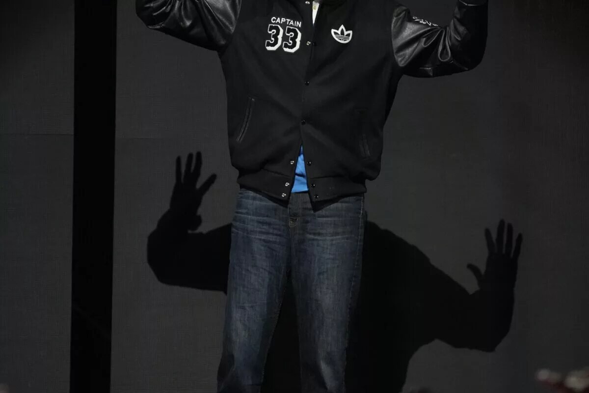 Feb 19, 2023; Salt Lake City, UT, USA; Kareem Abdul-Jabbar is introduced during the 2023 NBA All-Star Game at Vivint Arena. Mandatory Credit: Kyle Terada-USA TODAY Sports