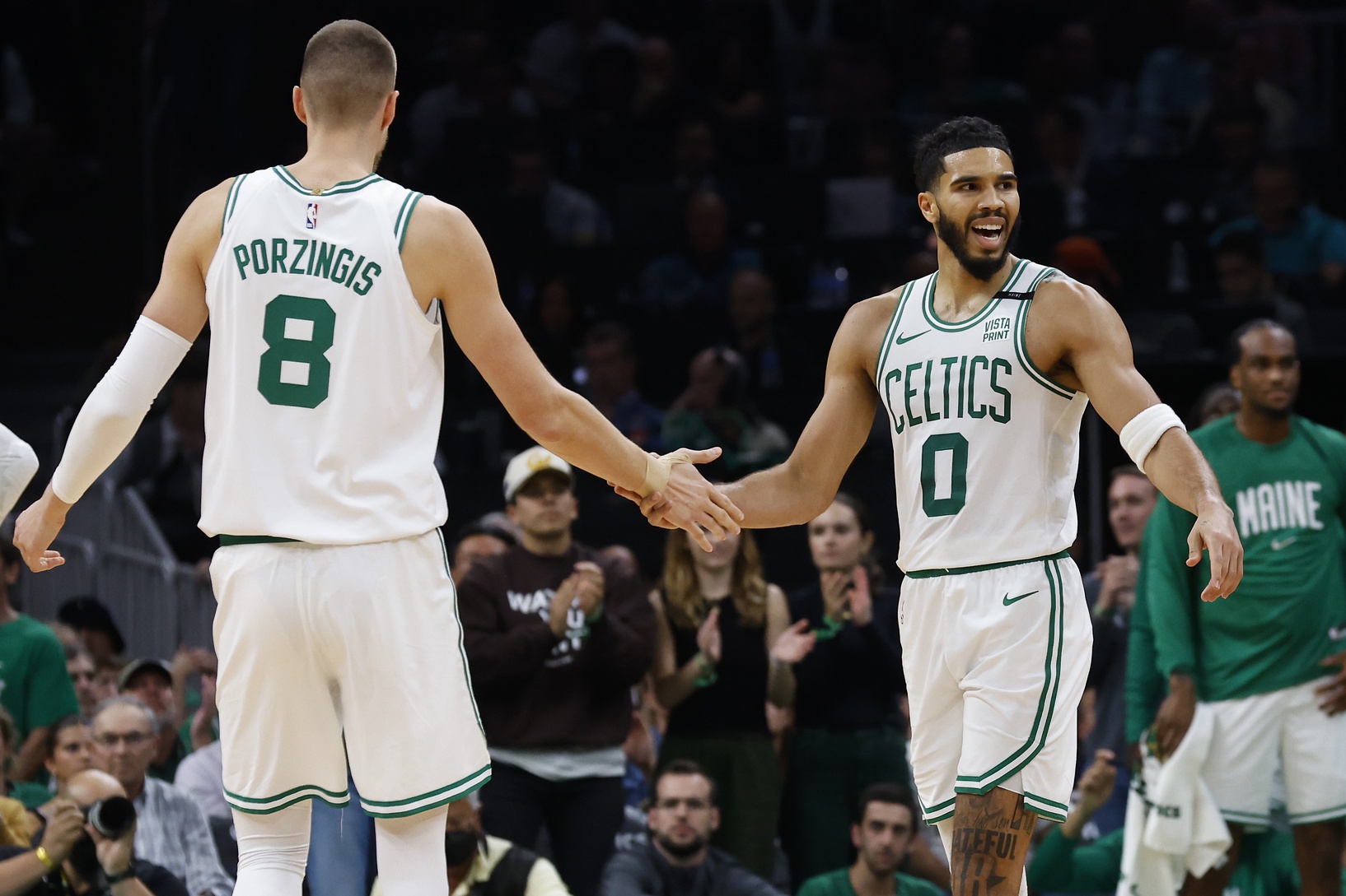 Kristaps Porzingis and Jayson Tatum are keys to the historic Boston Celtics shooting ability
