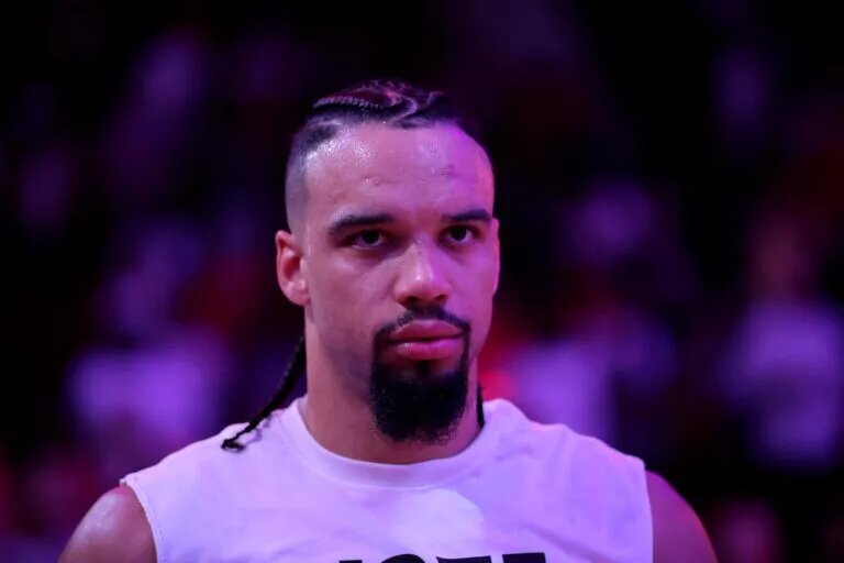 Houston Rockets forward Dillon Brooks (9) stands during the national anthem prior to the game against the Sacramento Kings at Toyota Center.