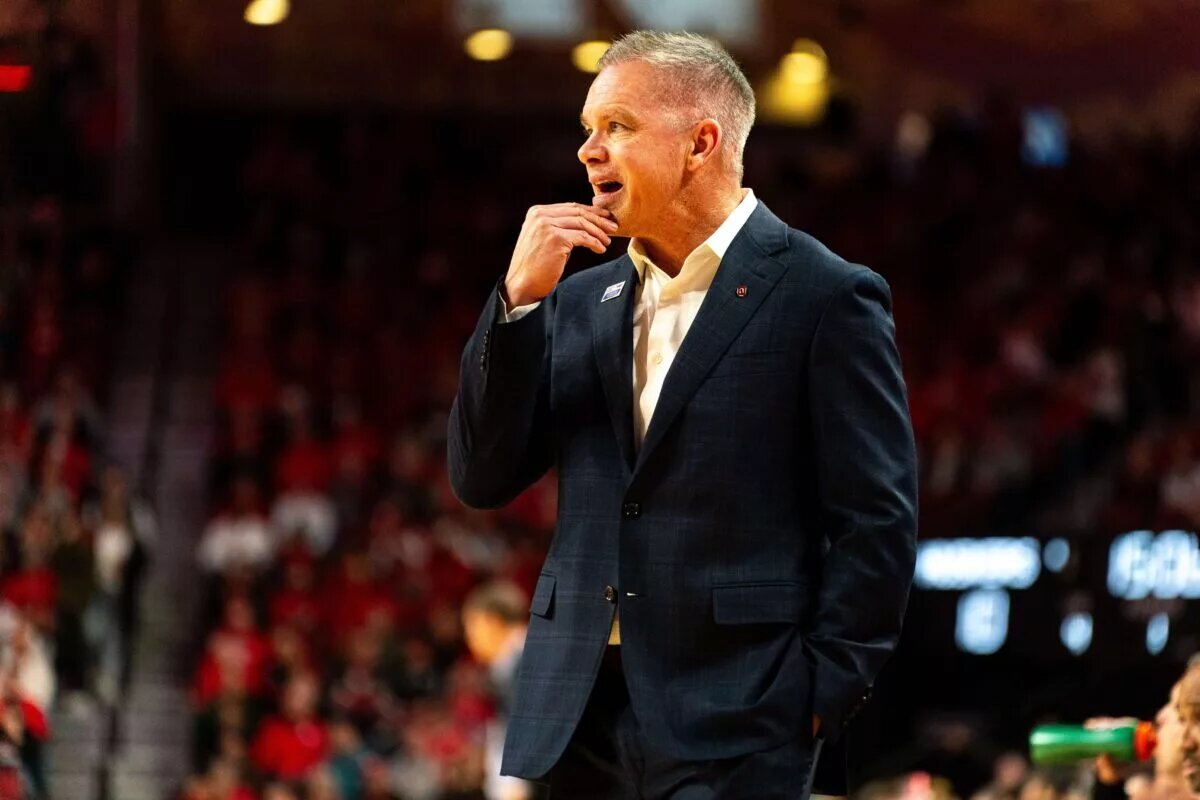 Jan 23, 2024; Lincoln, Nebraska, USA; Ohio State Buckeyes head coach Chris Holtmann against the Nebraska Cornhuskers during the first half at Pinnacle Bank Arena. Mandatory Credit: Dylan Widger-USA TODAY Sports
