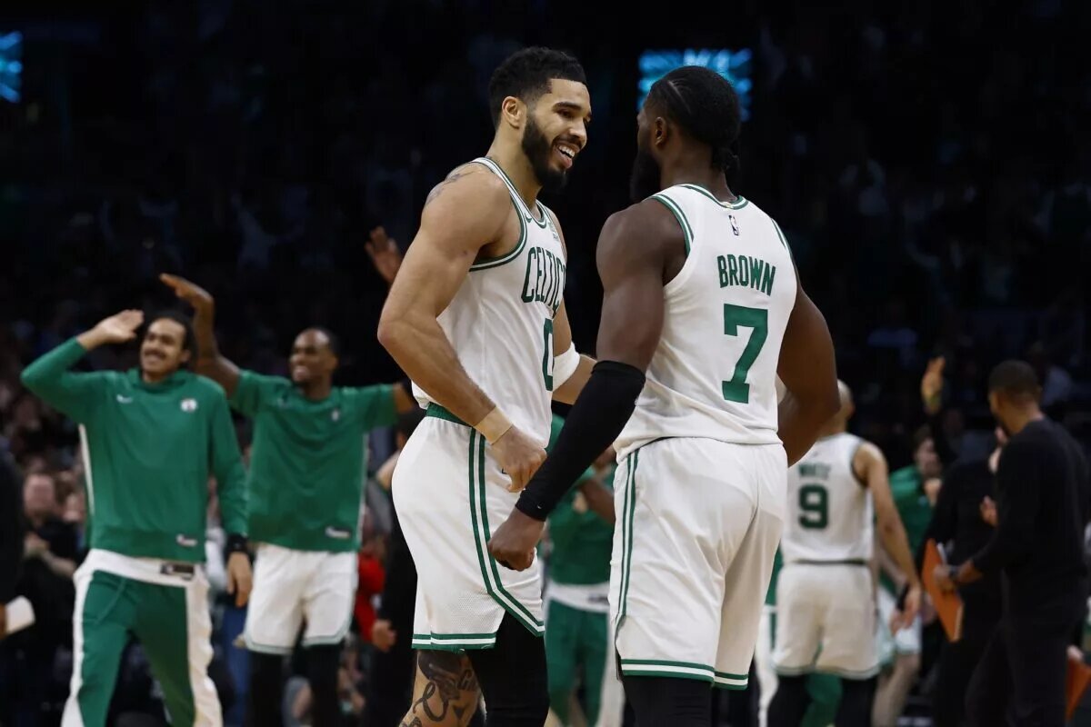 Jayson Tatum and Jaylen Brown have the Celtics on top of the East.