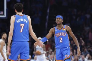 Shai Gilgeous Alexander and Chet Holmgren have Thunder fans very happy
