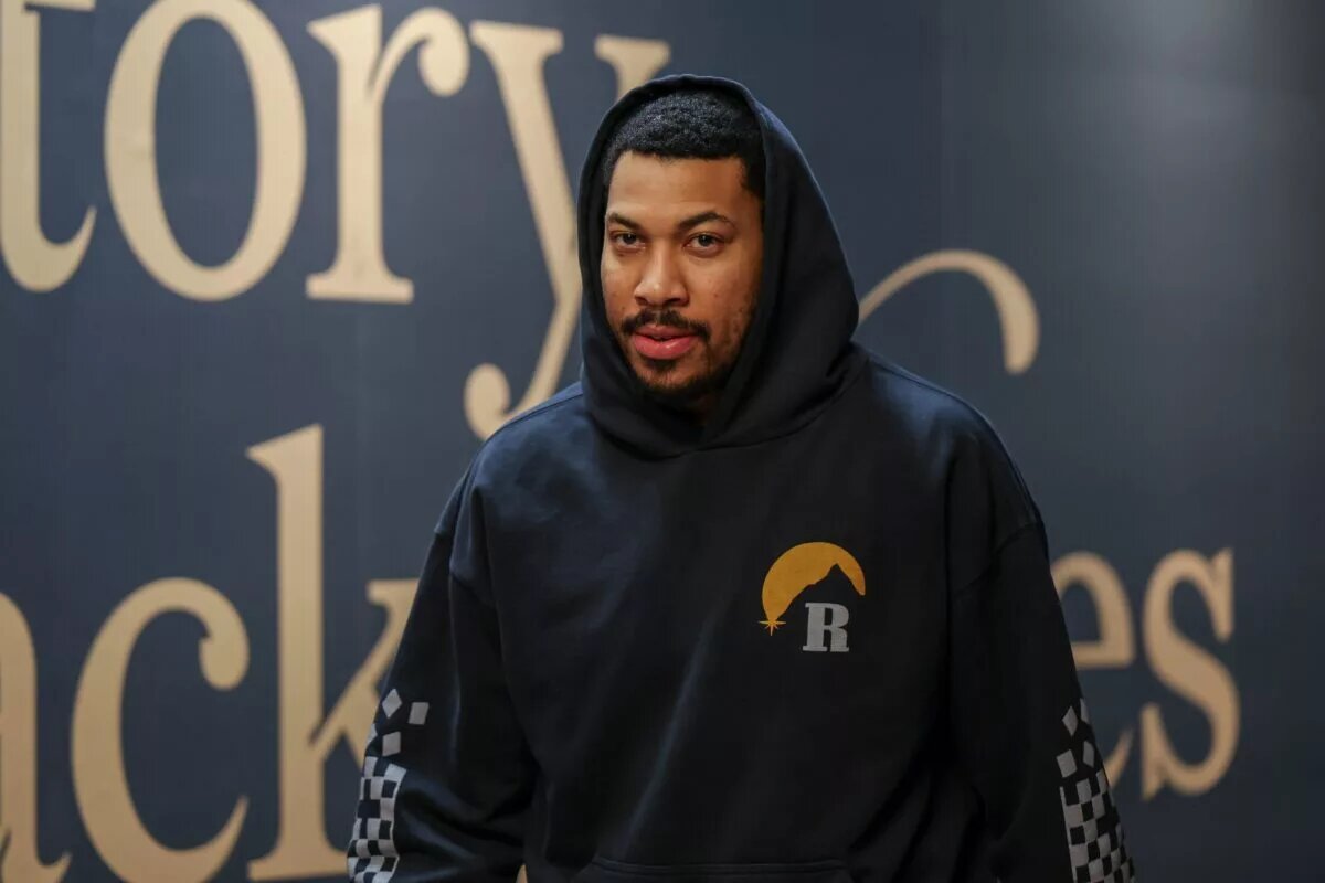 Feb 14, 2024; Salt Lake City, Utah, USA; Utah Jazz forward Otto Porter Jr. (22) arrives at the Delta Center before the game between the Utah Jazz and the Los Angeles Lakers. Mandatory Credit: Chris Nicoll-USA TODAY Sports