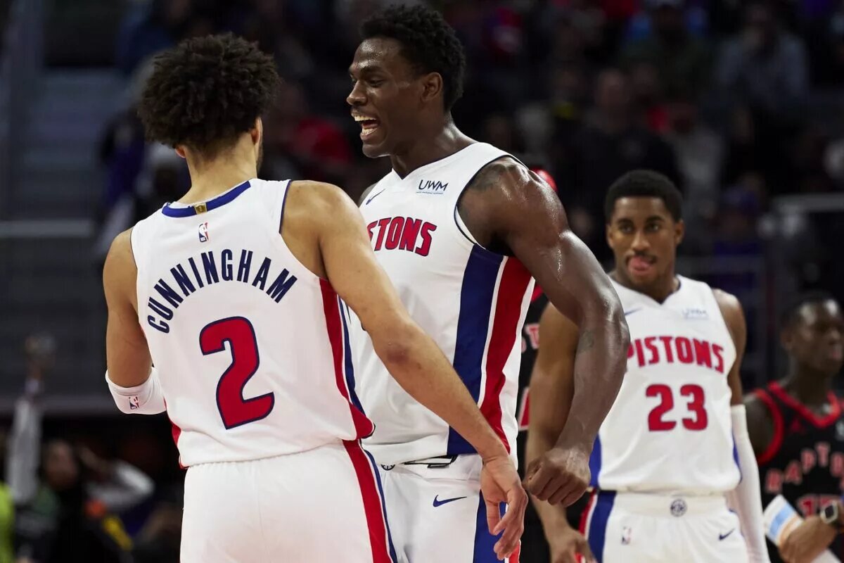 Detroit Pistons lottery picks Cade Cunningham, Jalen Duren, and Jaden Ivey