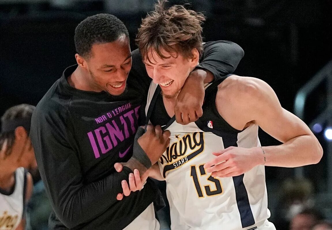 Ron Holland and Matas Buzelis, G League Ignite projected lottery picks