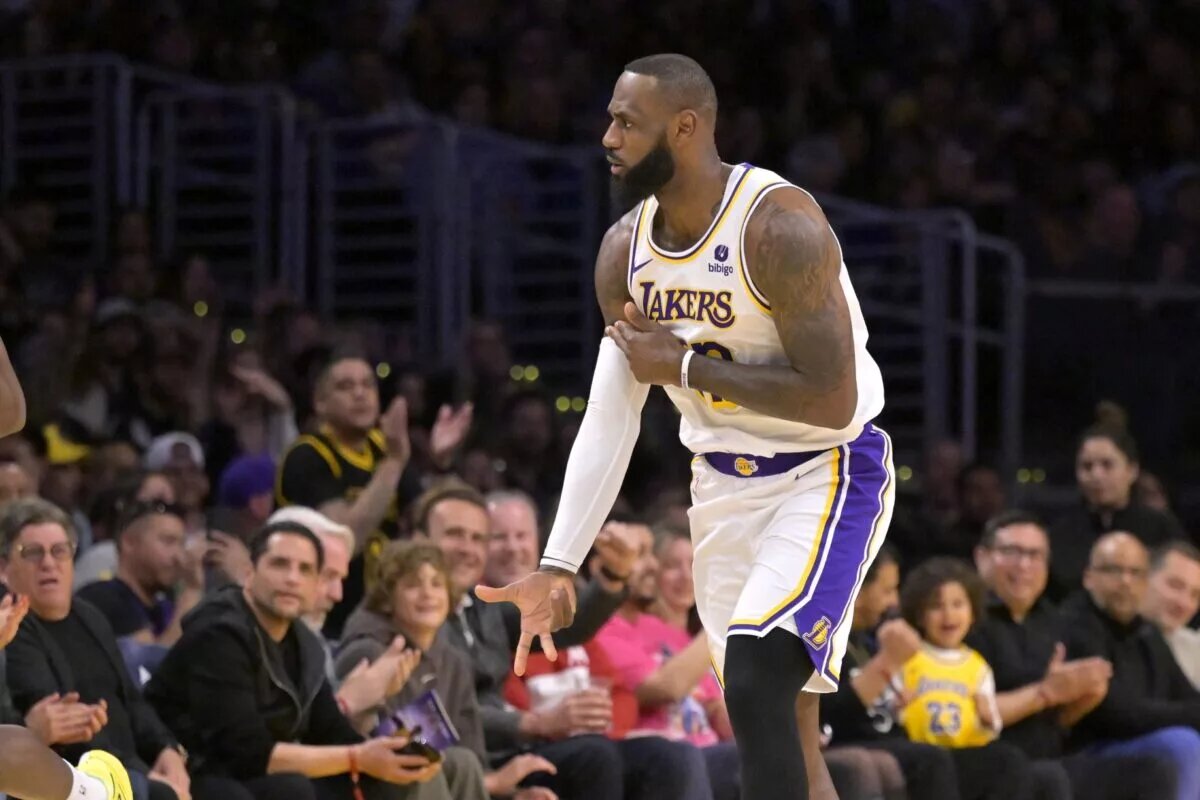 Los Angeles Lakers forward LeBron James, potential NBA free agent