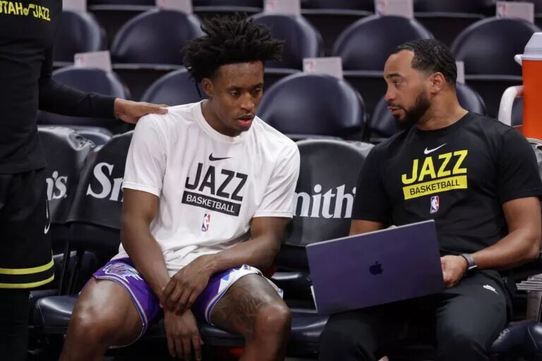 Utah Jazz assistant coach Lamar Skeeter, a potential head coach candidate for the Charlotte Hornets
