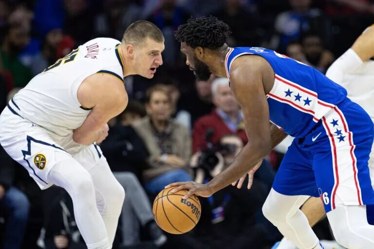 NBA MVP Award winners Joel Embiid and Nikola Jokic