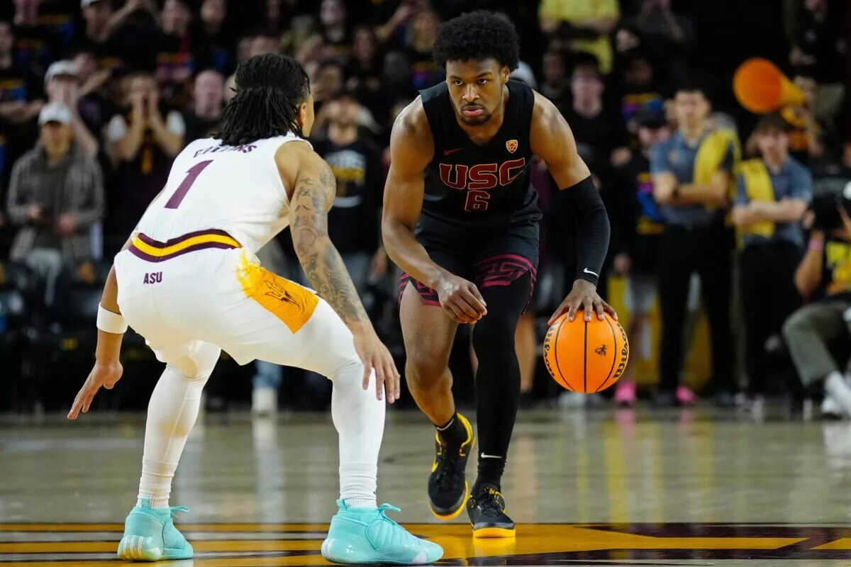 2024 NBA Draft prospect: USC freshman Bronny James sizes up defense