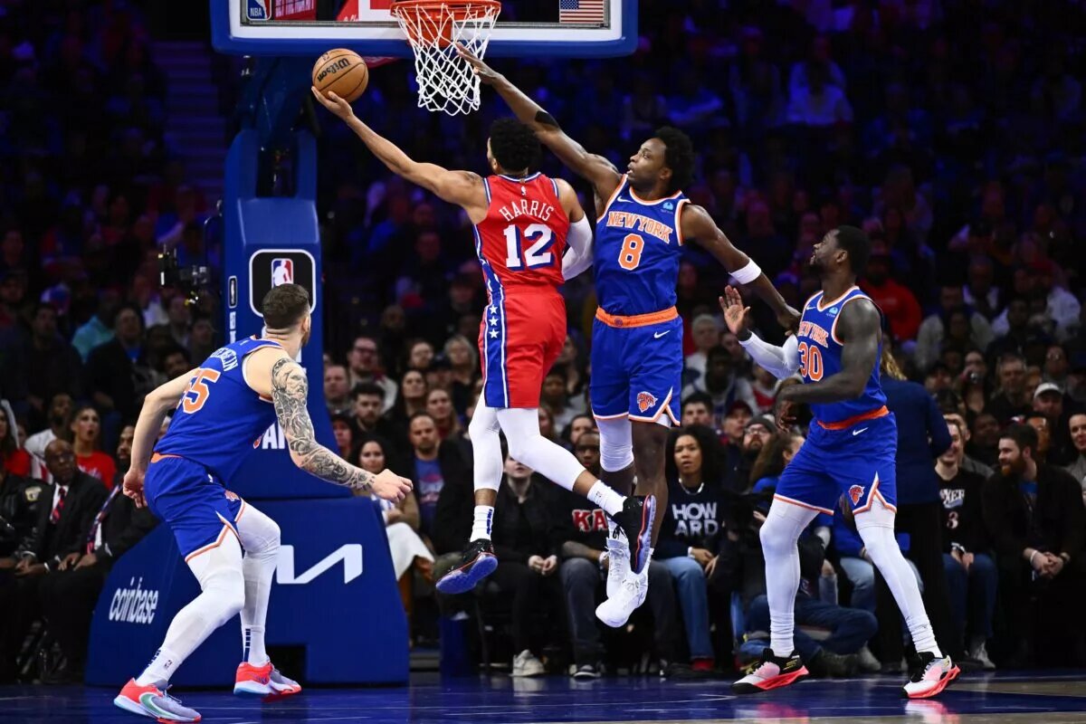 Philadelphia 76ers forward Tobias Harris, a potential offseason target for the Detroit Pistons in 2024 NBA Free Agency