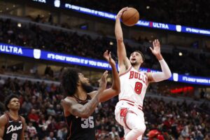 Chicago Bulls guard Zach LaVine, potential Detroit Pistons offseason target
