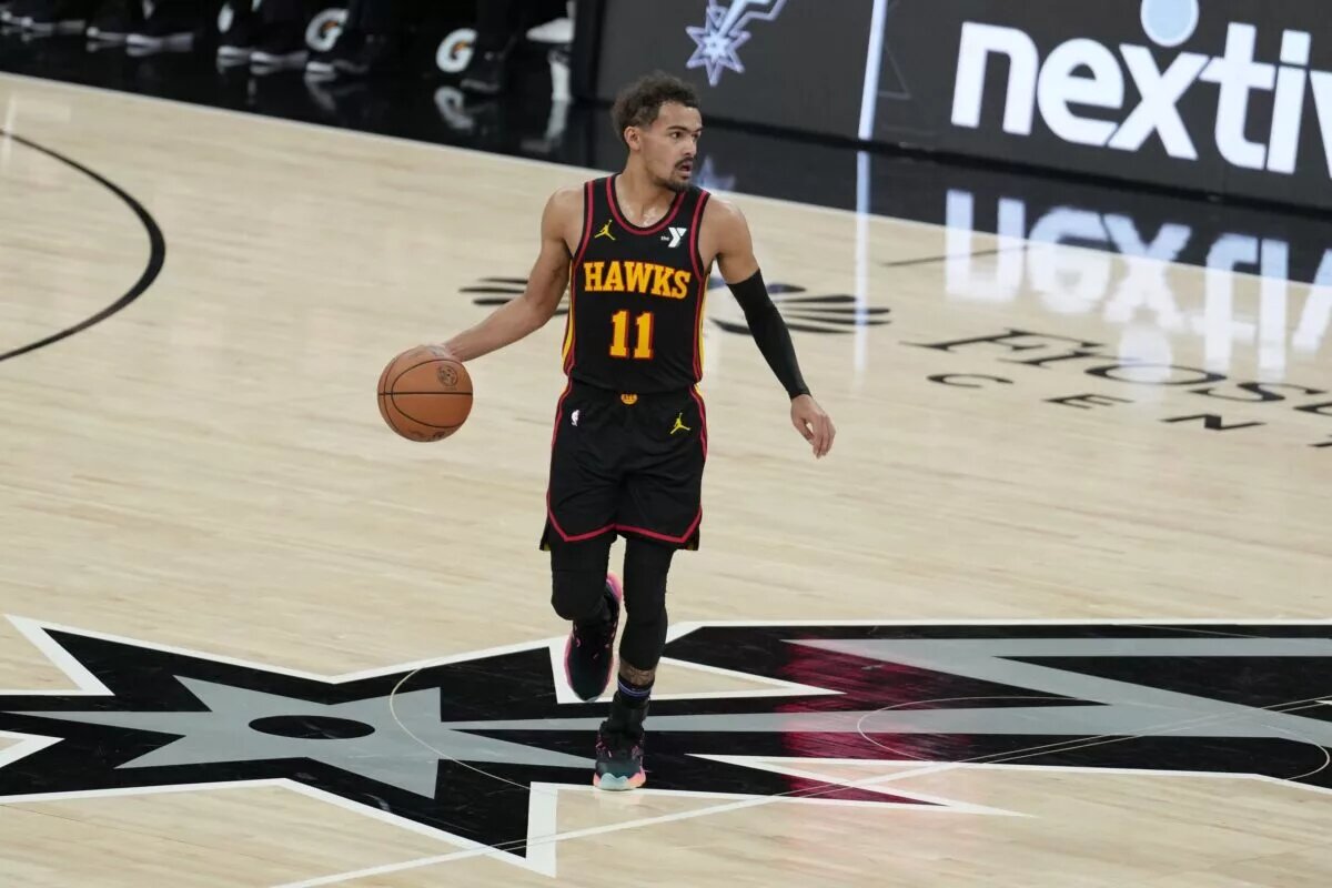 Atlanta Hawks star Trae Young, a potential San Antonio Spurs trade candidate