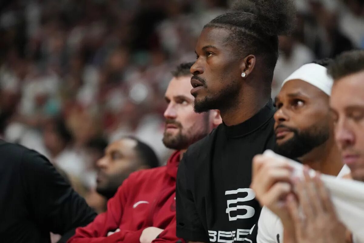 Miami Heat star Jimmy Butler, out with injury