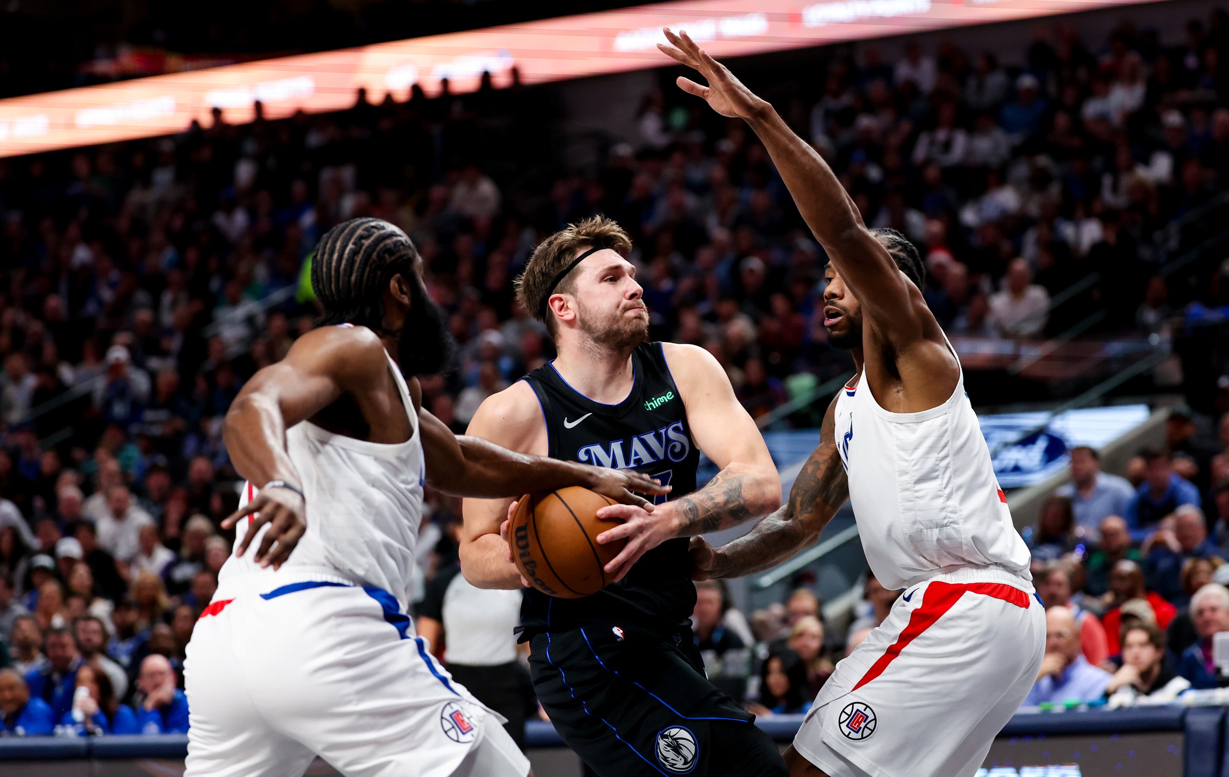 Luka Doncic leads the Mavericks vs the Clippers for the 3rd time in 5 years in the NBA playoffs.