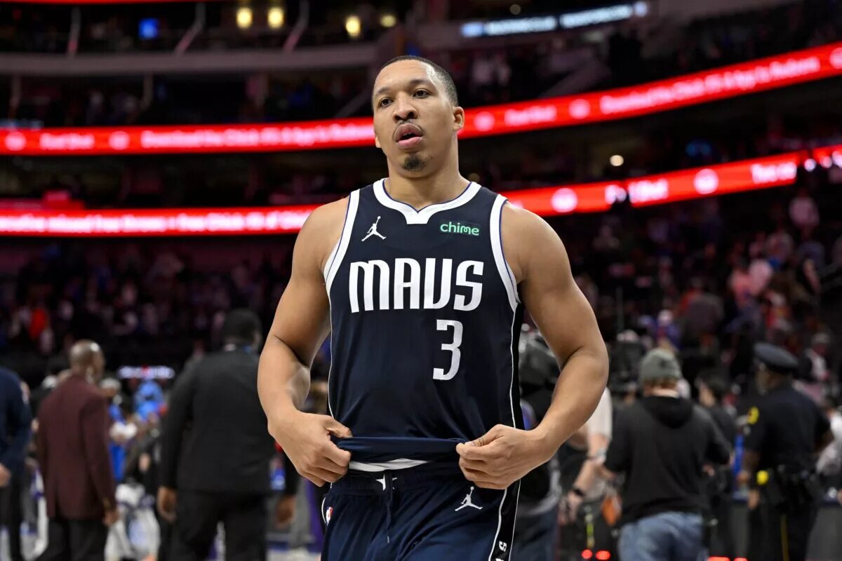 Jan 27, 2024; Dallas, Texas, USA; Dallas Mavericks forward Grant Williams (3) walks off the court after the Mavericks lose to the Sacramento Kings at the American Airlines Center. Mandatory Credit: Jerome Miron-USA TODAY Sports