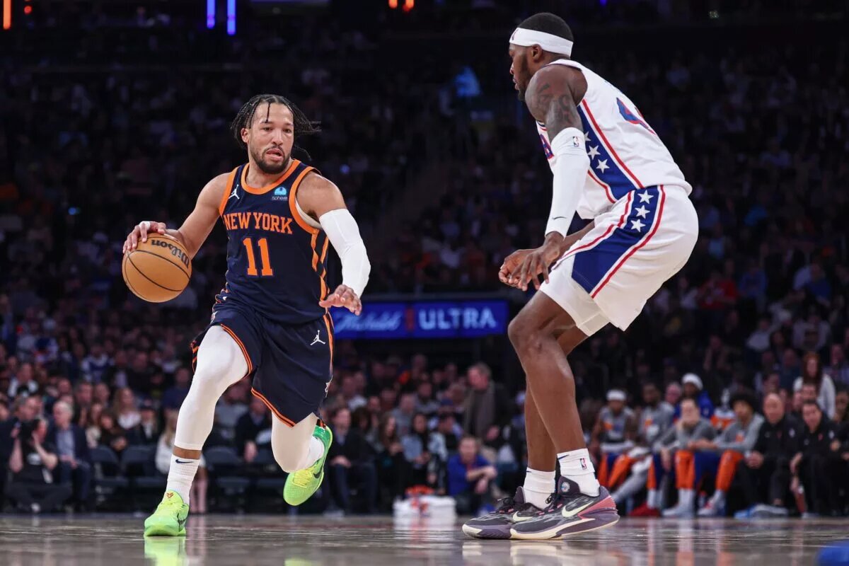 Jalen Brunson is a key player in the Knicks-76ers matchup.