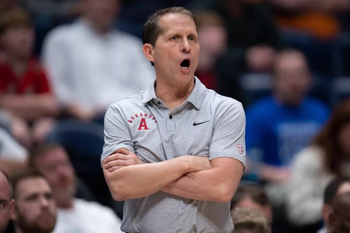 Arkansas head coach is a question mark after Eric Musselman leaves.