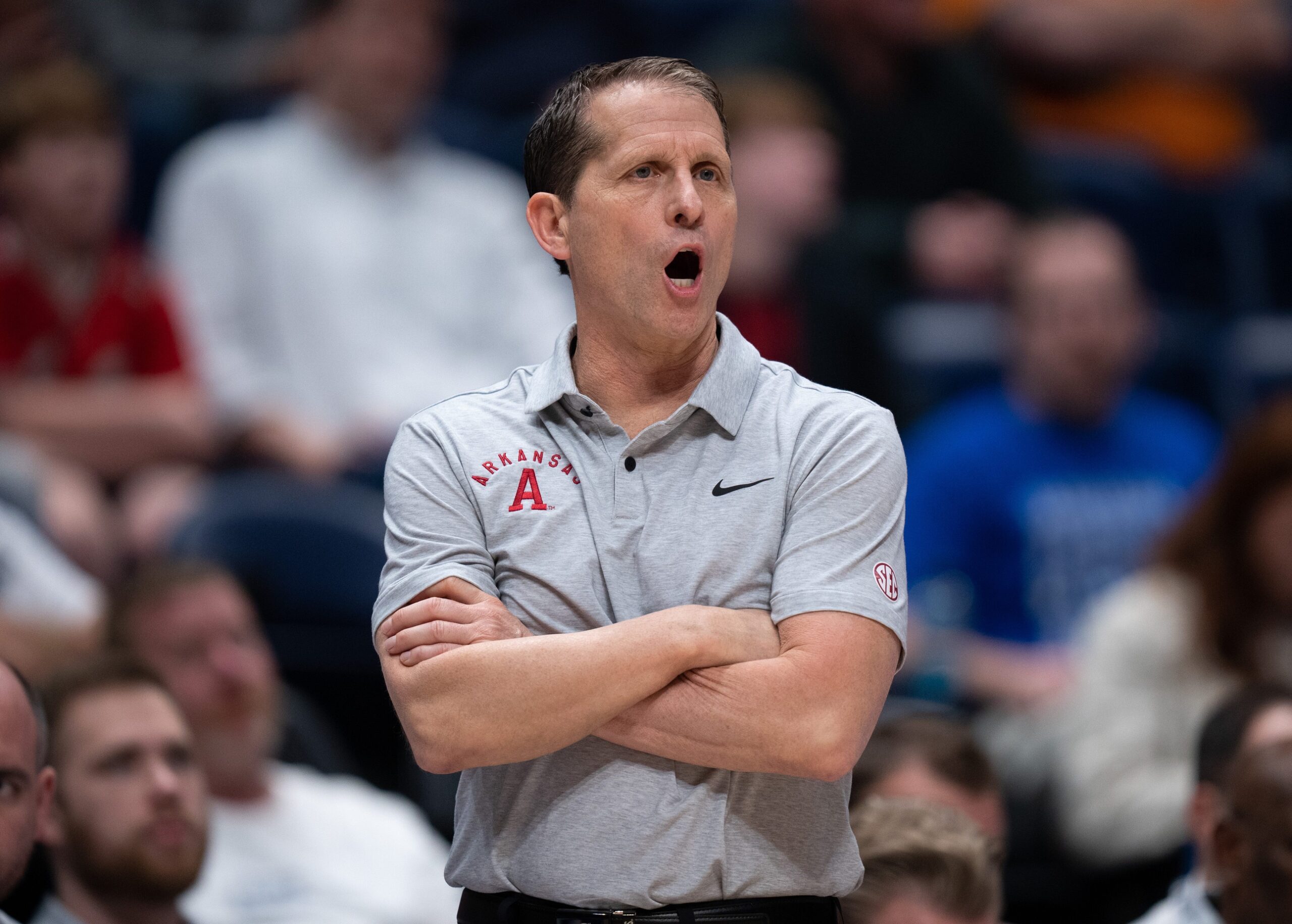 Arkansas head coach is a question mark after Eric Musselman leaves.