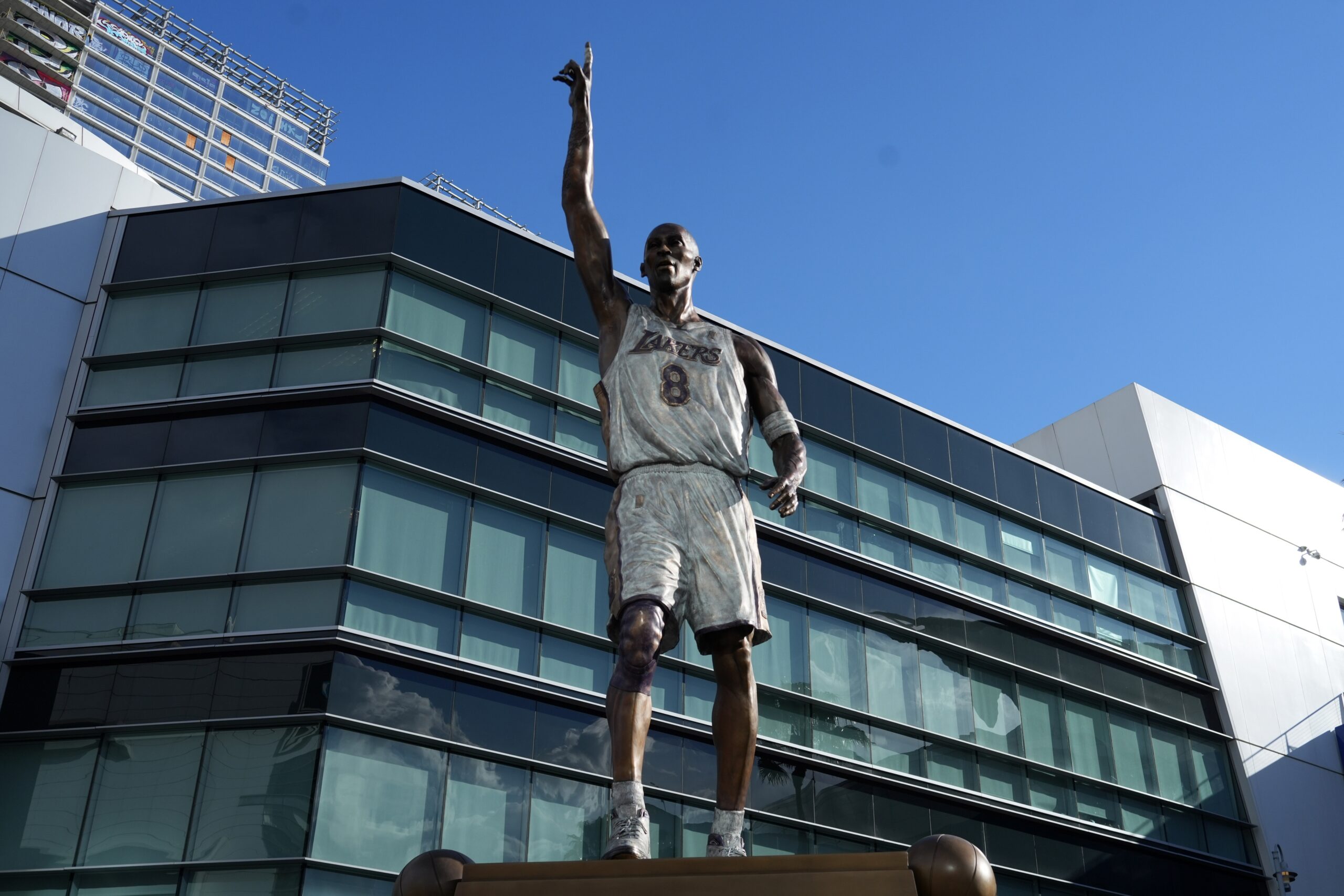 The Lakers have fixed some notable errors on Kobe Bryant's statue.