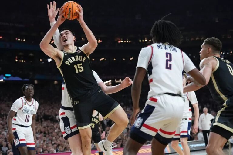Zach Edey is being targeted by the Miami Heat as NBA draft talks are heating up.