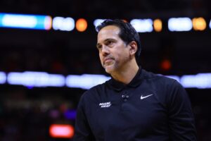Erik Spoelstra is a key for the Miami Heat play-in chances.
