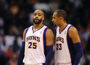 Hall of Fame forwards and MVP candidates Grant Hill and Vince Carter