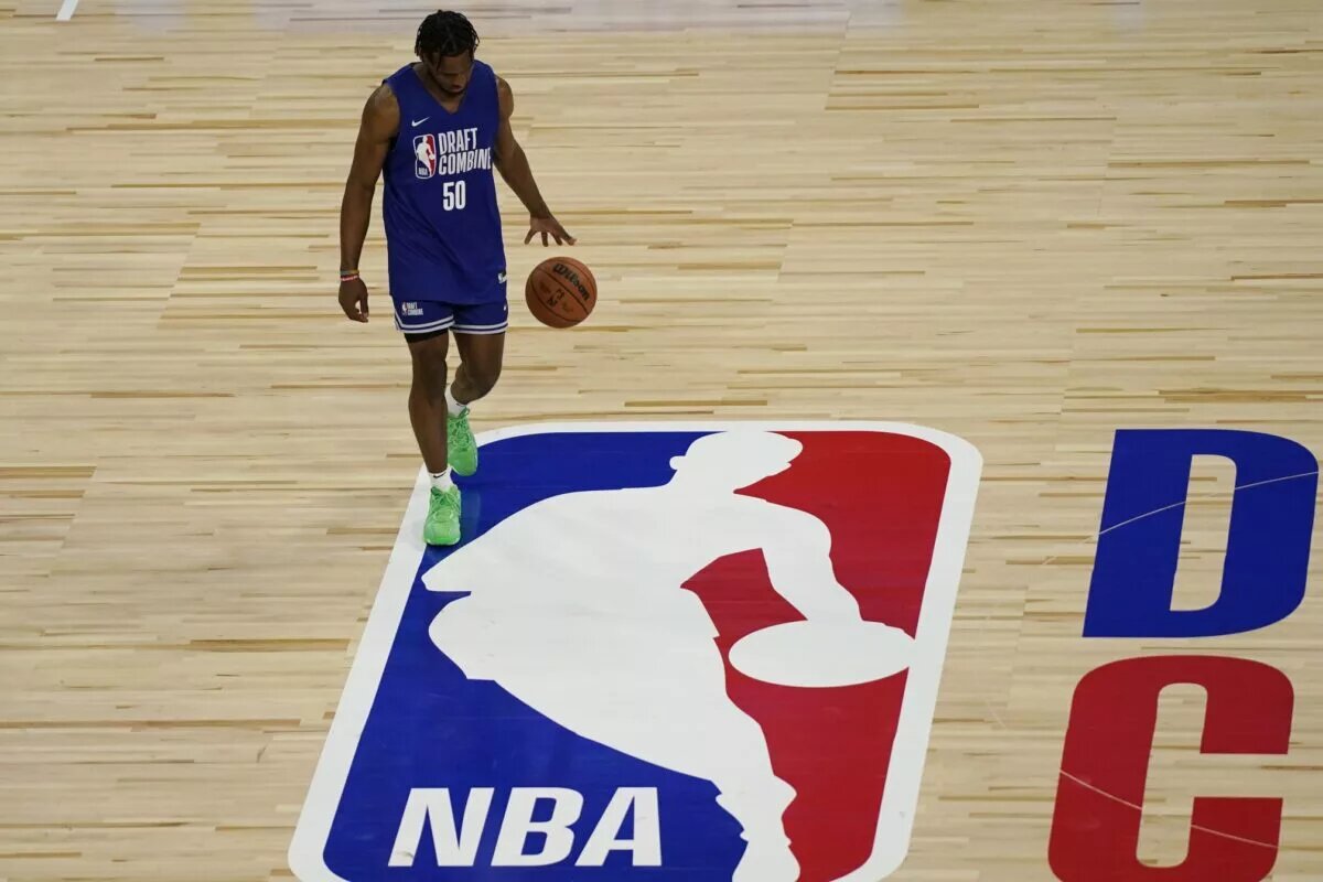 2024 NBA Draft prospect Bronny James at Combine