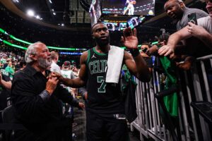 Underrated Boston Celtics star Jaylen Brown walks into tunnel
