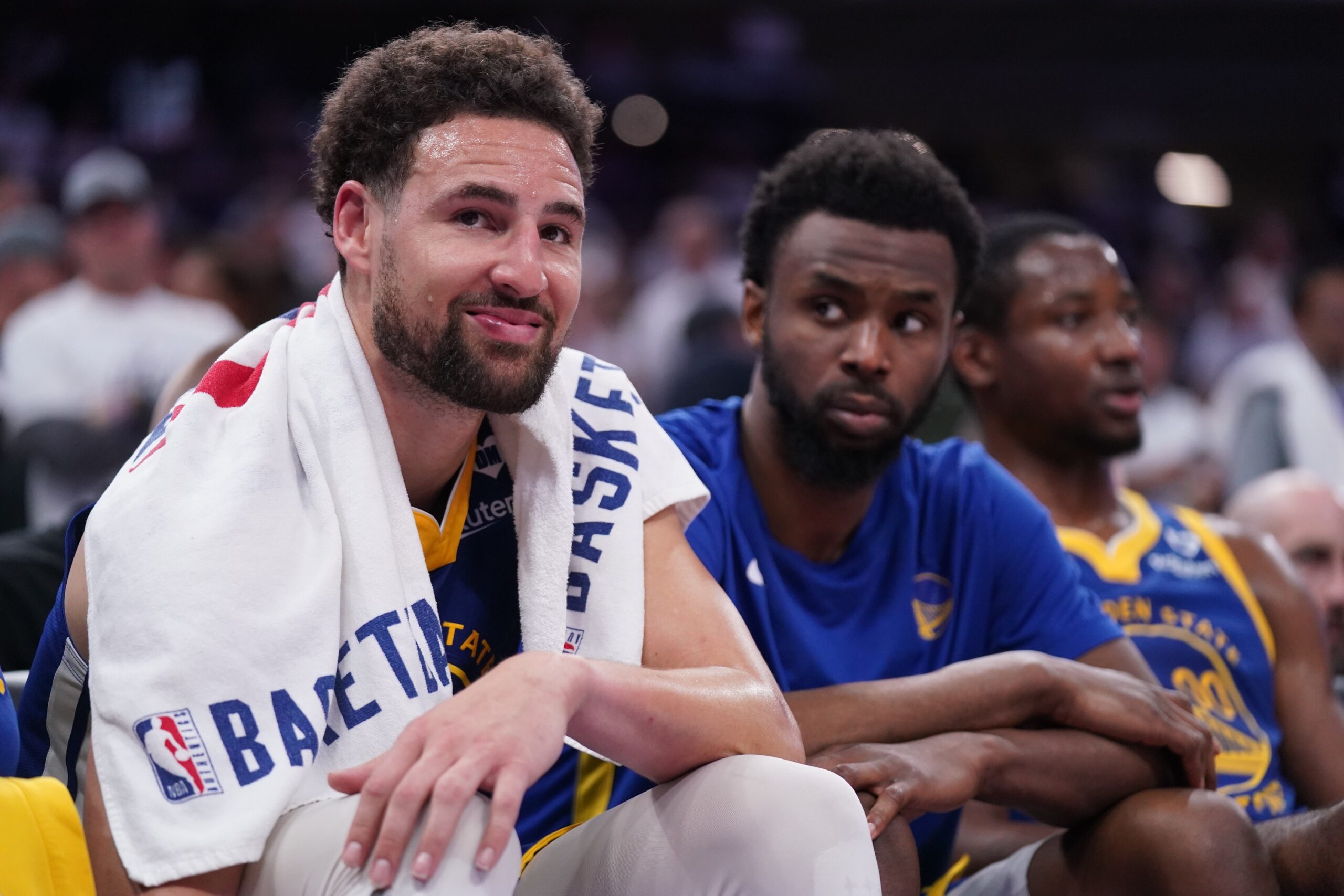 Golden State Warriors All-Star, Klay Thompson, draws stare from teammate