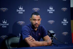 Trajan Langdon is the new president of basketball operations for the Detroit Pistons.