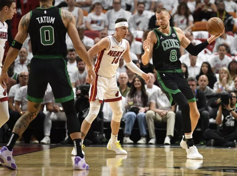 Kristaps Porzingis is gearing up for a return in the Eastern Conference finals.
