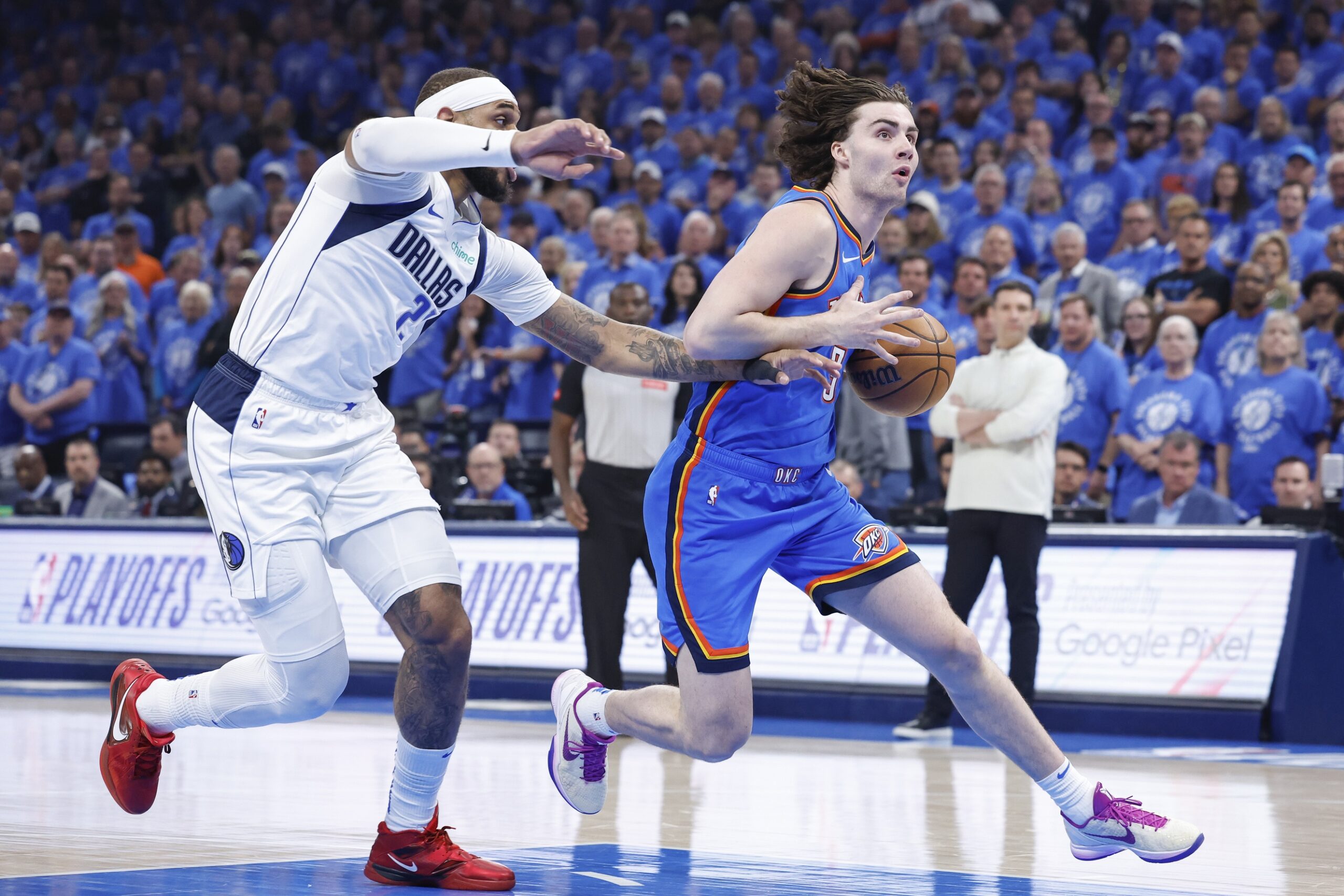 Josh Giddey might get pulled from the Thunder's starting five.