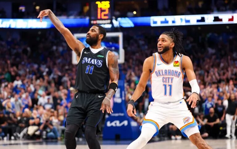 Kyrie Irving extended his stellar record in series-clinching games with a Game 6 win against the Thunder.