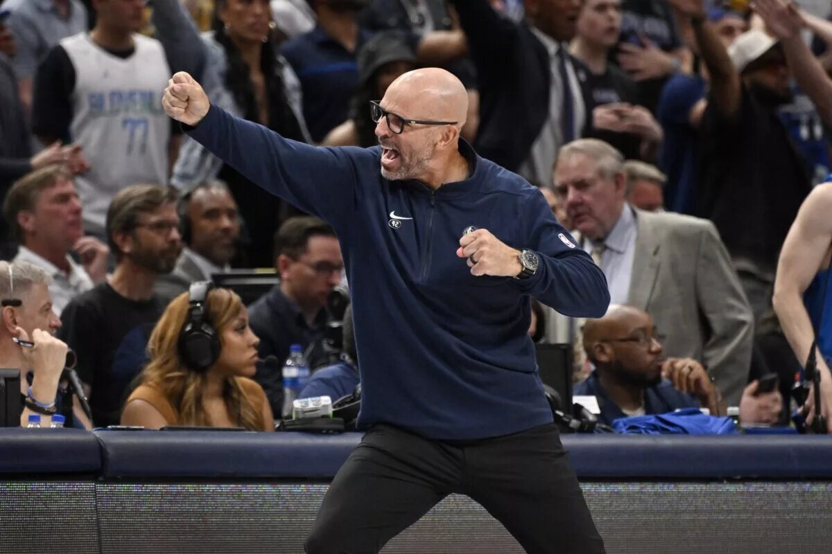 Jason Kidd fired up to announce Maxi Kleber is close to returning from injury.