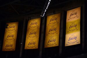 Los Angeles Lakers’ championship banners