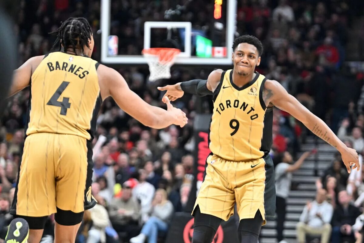 Scottie Barnes and RJ Barrett (Toronto Raptors)